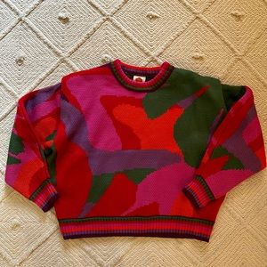 FARM Rio Abstract Scarf Sweater. As seen on rent the runway.